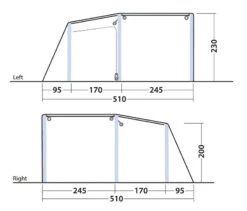 Outwell Maryland 5 Air Tent 205 18 Outwell Maryland 5 Air Tent 205 -Roadventure Gear 6195056e aa54 4456 bf45 b2337dff9989