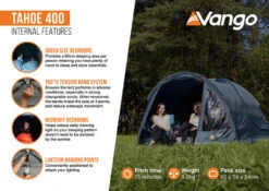Vango Tahoe 400 Tent -Roadventure Gear Tahoe 400 Infographic2 LowRes small